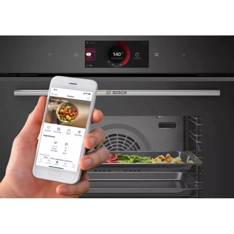 Bosch Serie 8 HBG7722B1 Horno 71 L 3600 W Negro