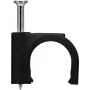 Goobay Clip para cable 12 mm, negro (64684)