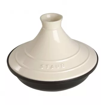 Tajine Staub menaje - 28 cm, beige-negro