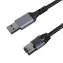 Cable de red CAT6 UTP, USB3.0 Type-A - RJ45, 5 m