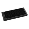 DeepCool LS520S Zero Dark refrigeración líquida AIO para CPU, 240 mm, 2 ventiladores PWM de 120 mm, AM4/AM5/LGA2066, negra