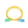 Latiguillo Extralink SC/UPC - SC/APC, monomodo dúplex, fibra óptica G.652D, PVC 3 mm, 5 m