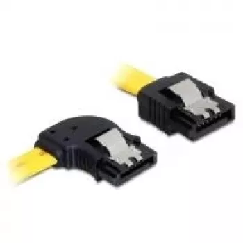 Cable SATA macho/macho DeLOCK 0,7 m amarillo 82826