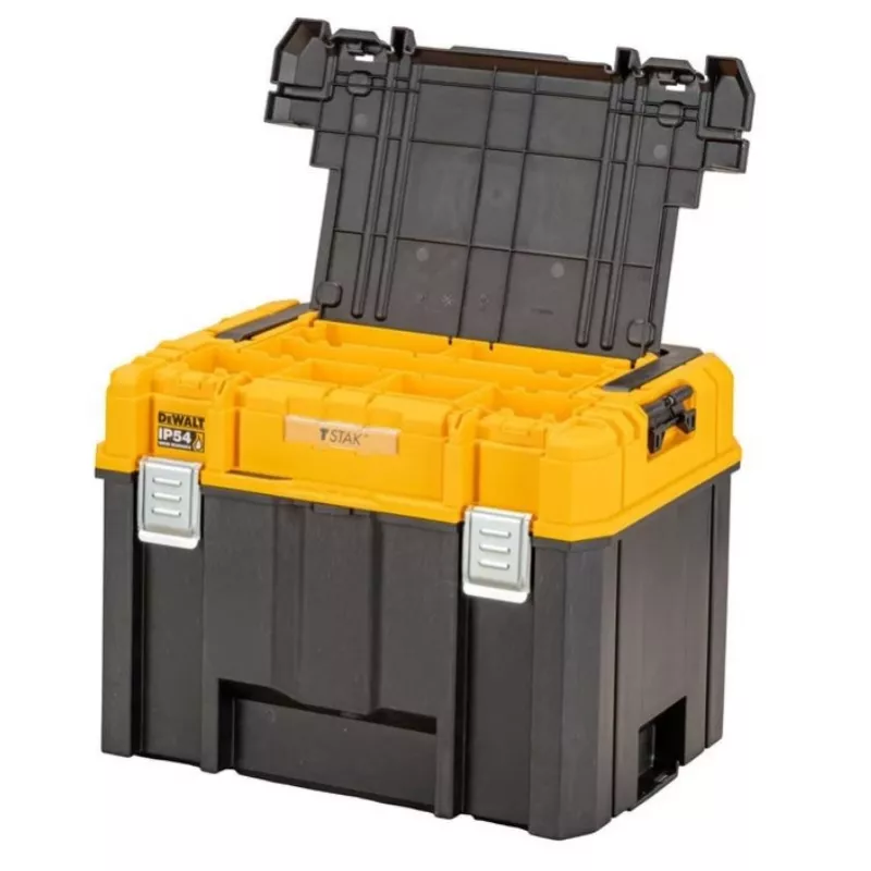 Maletín profundo DeWalt DWST83343-1 TSTAK 2.0, policarbonato, negro/amarillo, 440x333x323 mm