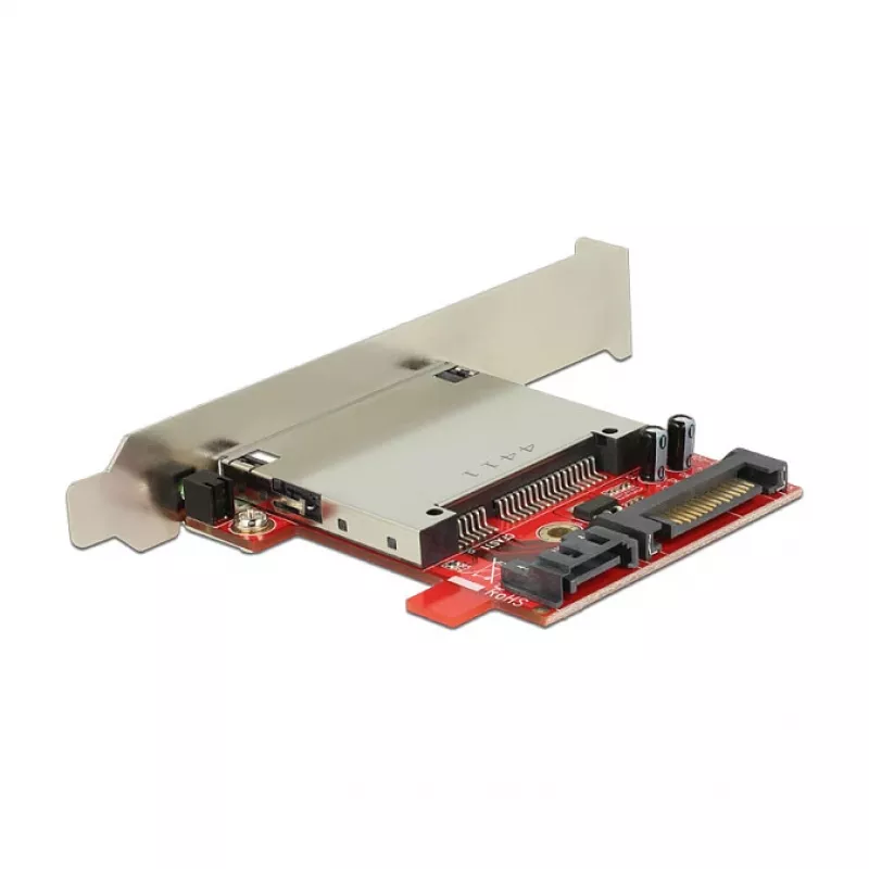 Lector de tarjetas DeLOCK 91495 SATA interno negro rojo plateado