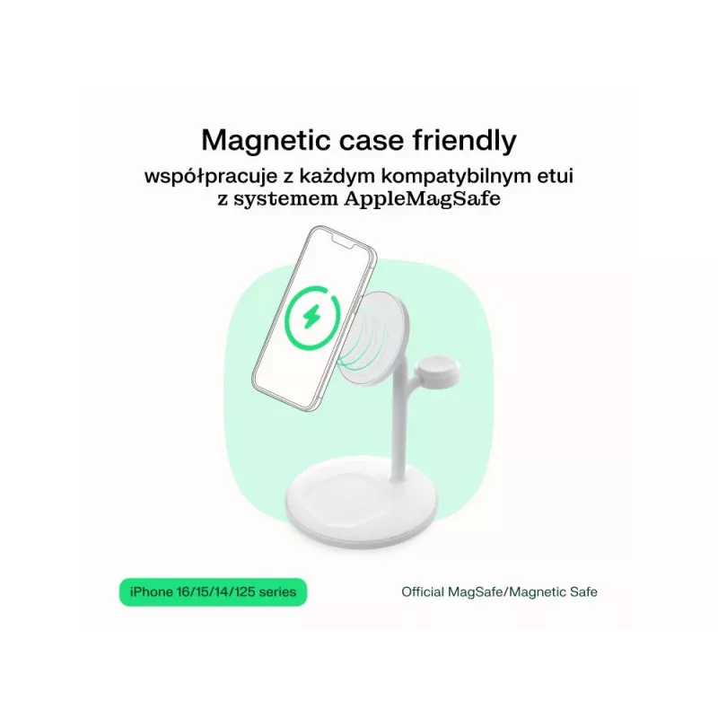 Green Cell MSST-GC-3IN1-B cargador para dispositivos móviles auriculares, auricular, smartphone, smartwatch negro carga inalámbrica coche