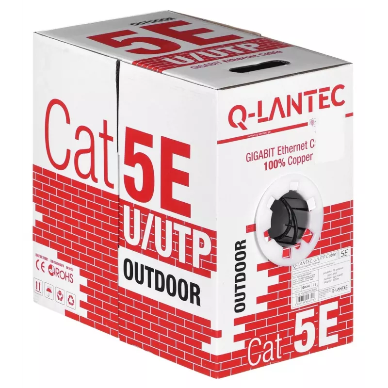 Alantec KIU5OUTS305Q cable de red negro 305 m Cat5e U/UTP (UTP) (KIU5OUTS305Q)