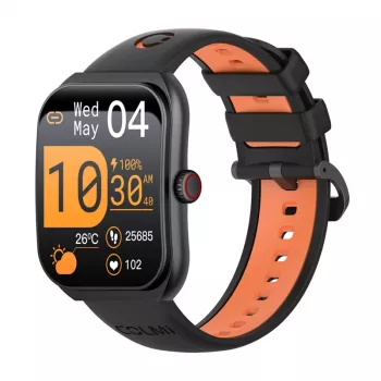 Smartwatch Colmi P86 negro con medidor de frecuencia cardíaca, resistente al agua