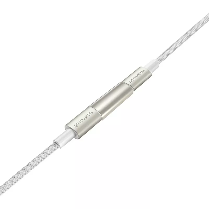 Cable USB-C a USB-C 4smarts PremiumCord 100W 3 m blanco - 3 m - USB C - USB C - USB 2.0 - 0,48 Gbit/s - blanco