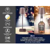 Beper P201UTP120 lámpara de mesa LED recargable, 1,5 W, interruptor táctil, regulable, adaptador para botella de 33 mm, resistente al agua, marrón