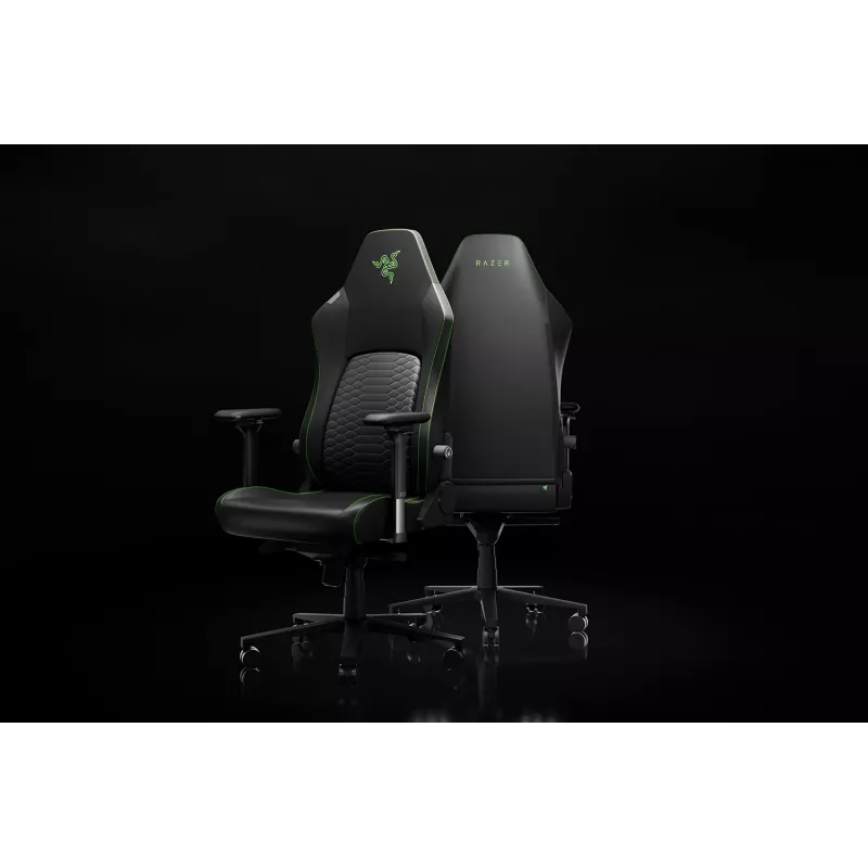 Silla gaming ergonómica Razer con Breathable Comfort | Iskur V2 NewGen | negro/verde