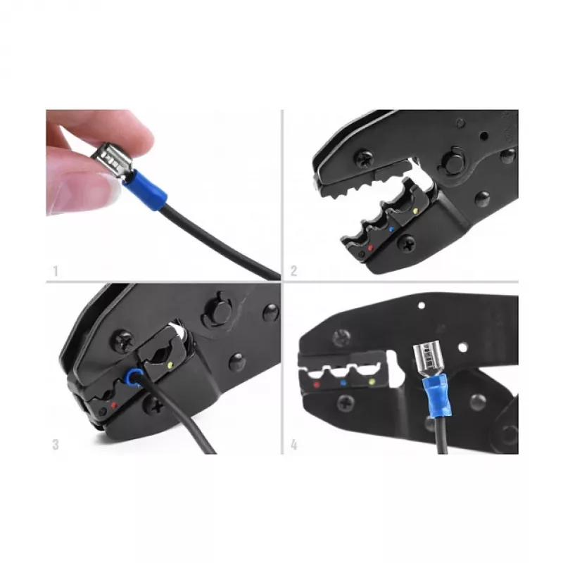 Delock 90537 Inserto de crimpado Ratchet VIII para alicates de crimpar 90295/90296/90527/90528