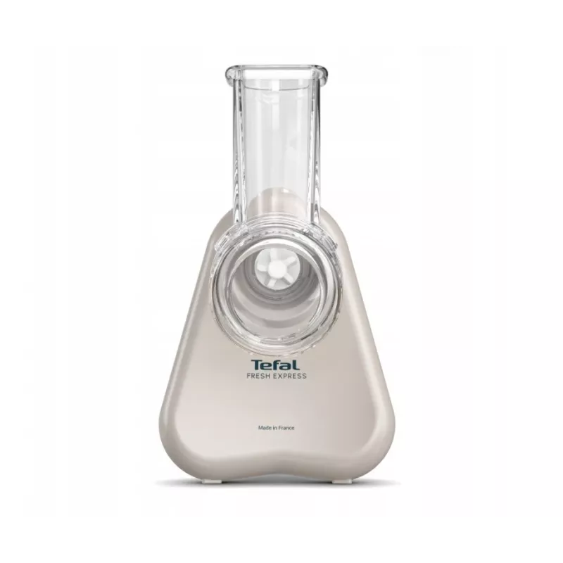 Cortador eléctrico de verduras Tefal Fresh Express DN853BE0 — 150 W, 3 discos intercambiables, 1 velocidad, crema