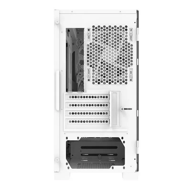 Torre Montech AIR 100 ARGB MICRO-ATX con cuatro ventiladores ARGB preinstalados, diseño ultraminimalista, panel frontal de malla fina, alto flujo de aire, lateral único