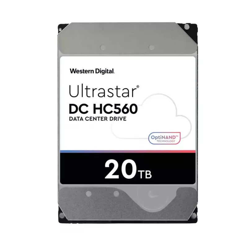 WD Ultrastar DC HC560 - disco duro - 20TB - interno - 3.5 (8,9 cm) - SATA 6Gb/s - 7200 rpm - búfer: 512MB (0F38785)