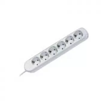 Bachmann 381.246K regleta de enchufes 6 tomas AC blanco
