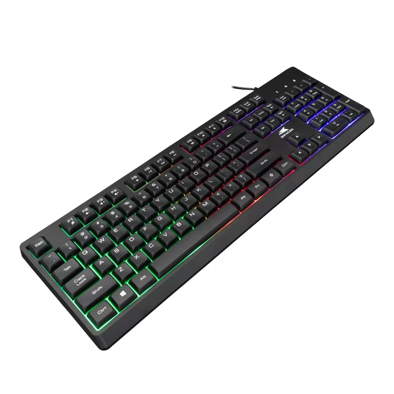Teclado US Baracuda Starfish negro Modelo STARFISH — formato compacto, distribución US