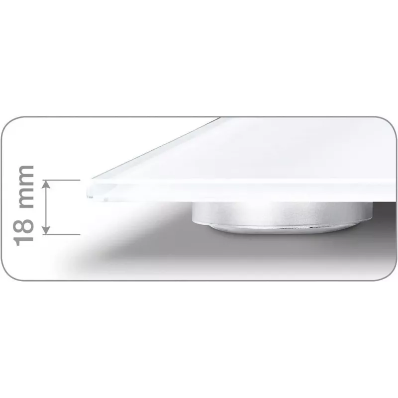 Báscula de baño electrónica Beurer BG 13 Square gris, transparente