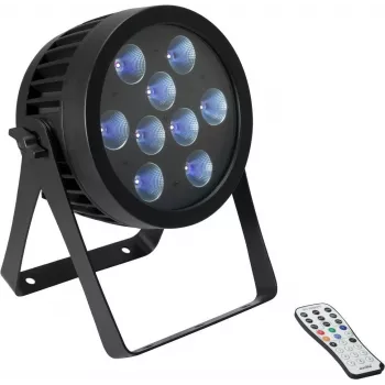 Foco LED EUROLITE PAR 9 UV 9x3W – proyector PAR UV para escenario/club, 9 LED de 3W