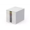 Caja de almacenamiento Durable VARICOLOR Mix 10 plástico multicolor blanco 763027