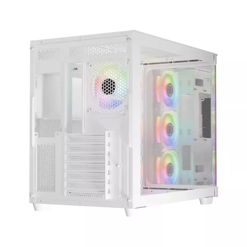 LC-Power Gaming 8001W Pro-Storm Light Caja Midi-Tower ATX, blanca (LC-8001W-ON)
