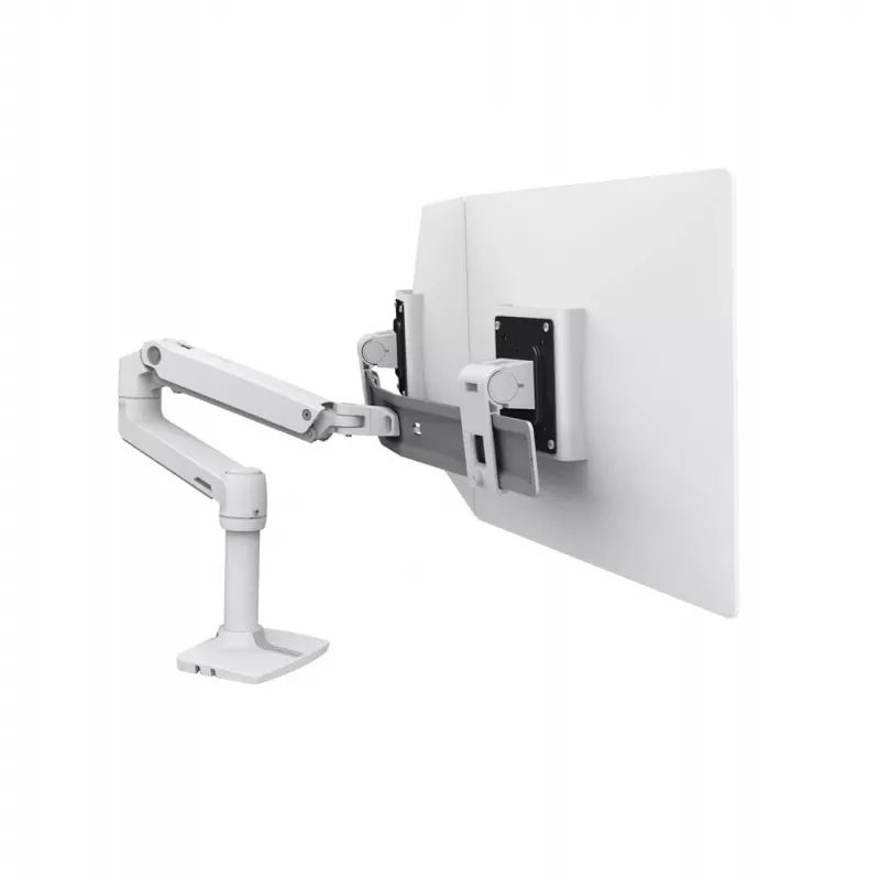 Ergotron 45-489-216 LX Desk Dual Direct Arm soporte para monitores, hasta 25 pulgadas (63,5 cm), 0,9–5 kg, blanco