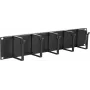 Panel de gestión de cables LOGON RAO105BL negro aluminio 48,3 cm