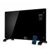 Carruzzo Q20F1 calefactor de vidrio negro