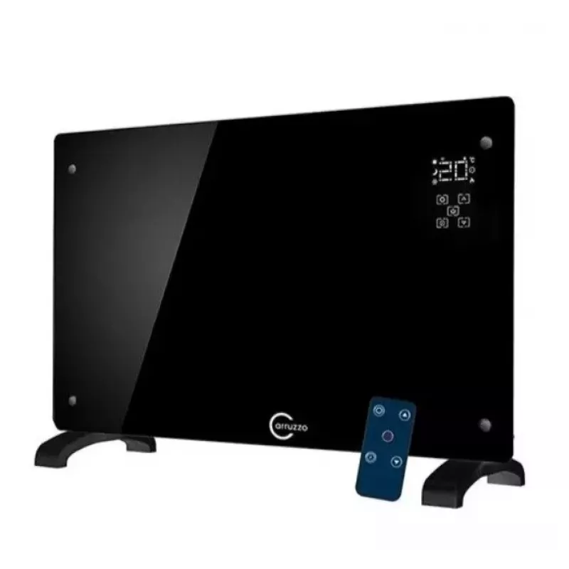 Carruzzo Q20F1 calefactor de vidrio negro