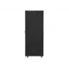 Lanberg FF01-8047-12BL armario rack de suelo de 19 pulgadas 47U, 800x1000 mm, puerta de cristal, LCD, IP20, para montar, negro