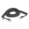 Cable espiral RJ45 DeLOCK conector macho a conector macho Cat.5e 3 m negro