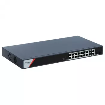 Hikvision switch Gigabit Smart POE de 16 puertos