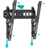Soporte de pared para TV ONKRON TM5-B para pantallas de 32–70 pulgadas, inclinable, capacidad de carga 60 kg, VESA 75x75–400x400, negro