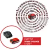 Martillo perforador a batería EINHELL Power X-Change TE‑HD 18 Li, 18V, Li‑Ion 4,0 Ah Plus, con set de brocas y cinceles