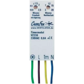 Temporizador de pared CasaFan VZ 230 Modulo Blanco 9800006, 230 V control horario