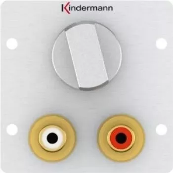 Toma de corriente 2 x RCA Kindermann 7444000518