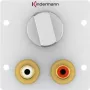 Toma de corriente 2 x RCA Kindermann 7444000518