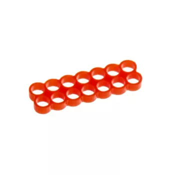 Peine para cables E22 14-Slot Stealth - rojo