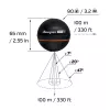 Sonda de pesca portátil Deeper Smart Sonar PRO+ 2 sonar 675 kHz, alcance 100 m, 65×65×65 mm, Li‑Ion 950 mAh