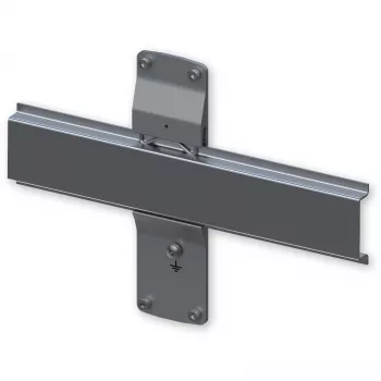 Kit de montaje TELTONIKA PR5MEC24 — aluminio y acero inoxidable, acabado plateado
