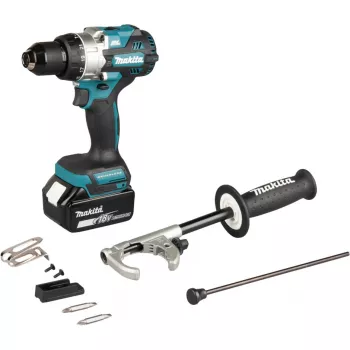 Taladro atornillador a batería Makita DHP492Z 18 V a batería, motor sin escobillas, 2 velocidades, portabrocas 13 mm