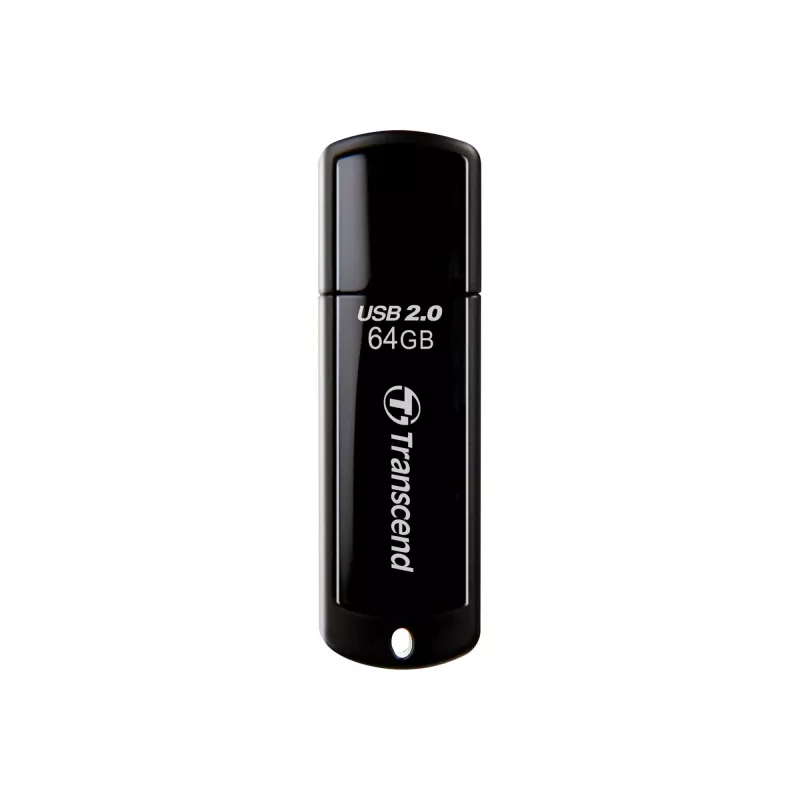 Memoria USB Transcend JetFlash 350 64GB, USB 2.0, Negro