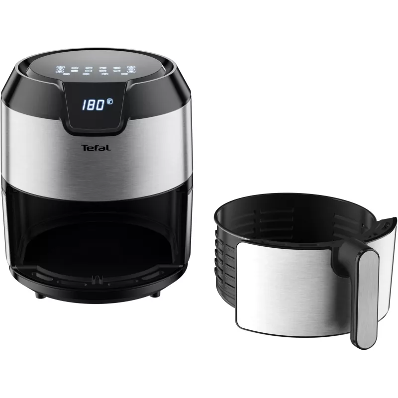 Freidora de aire Tefal Easy Fry EY401D Single 4,2 L Independiente 1500 W Negra, Acero inoxidable