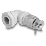 Prensaestopas DeLOCK PG9 90° acodado gris alivio de tracción