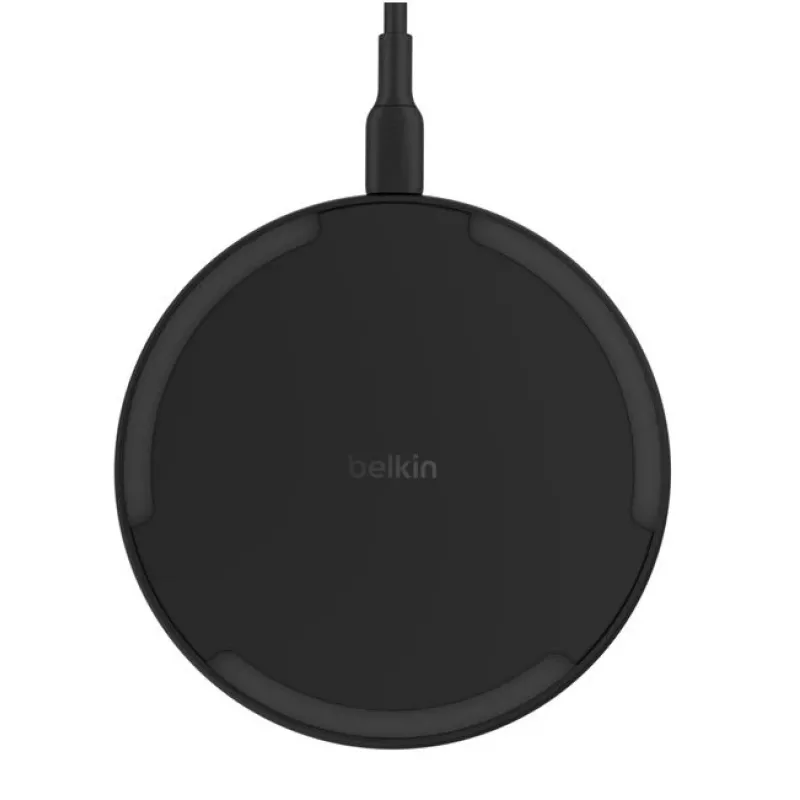 Cargador inalámbrico Belkin WIA012KQBK 15W con fuente de alimentación de 20W, negro