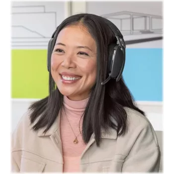 LOGITECH VC Logitech Zone Vibe Wireless - auriculares - over-ear - Bluetooth - inalámbricos - aislamiento de ruido - graphite - certificados para Microsoft Teams (981-001441)