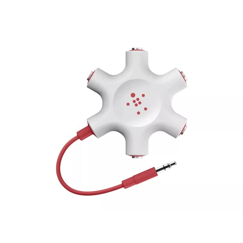 Belkin F8Z274BT - verde - blanco - 1x 3,5 mm - 5x 3,5 mm - macho - hembra