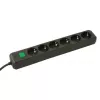 brennenstuhl Eco-Line - Alargador - Tomas de salida: 6 - 1.5 m - Negro