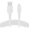 Cable Belkin Cbl Scicone USB-A LTG 2M blc Blanco USB A USB C Lightning