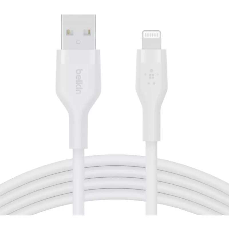 Cable Belkin Cbl Scicone USB-A LTG 2M blc Blanco USB A USB C Lightning